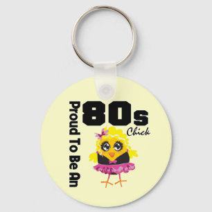 Chaveiro Orgulhoso ser um pintinho 80s