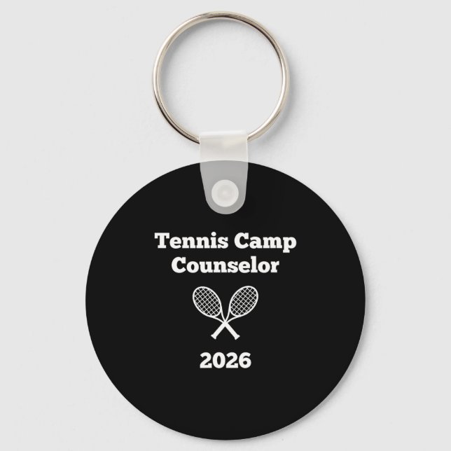 Chaveiro Orientador de acampamento de tênis 2026  (Frente)