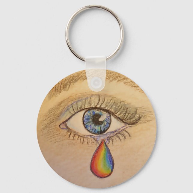 Chaveiro Orlando Rainbow Teardrop por Carol Zeock (Frente)