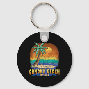 Chaveiro Ormond Beach Flórida Vintage angustiou Souvenir