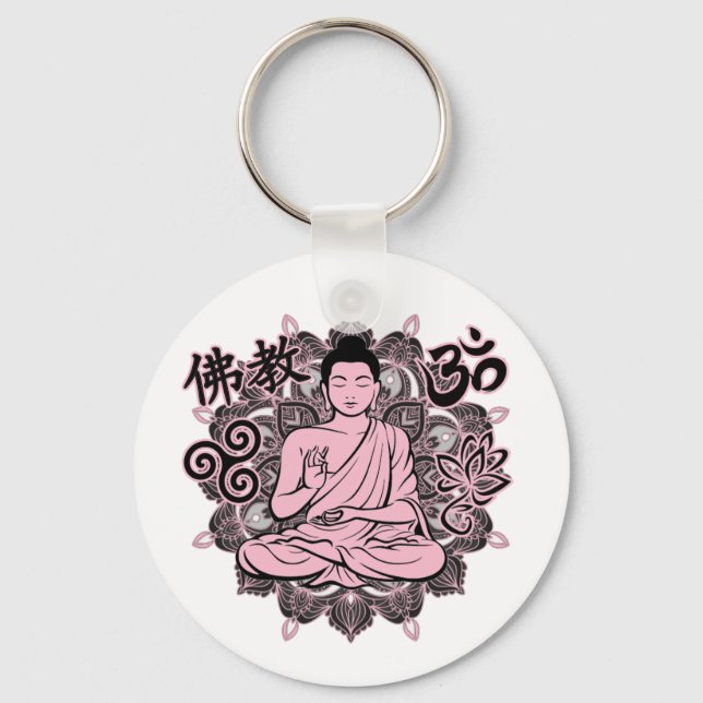 Chaveiro Ornamentado Buddha (Frente)