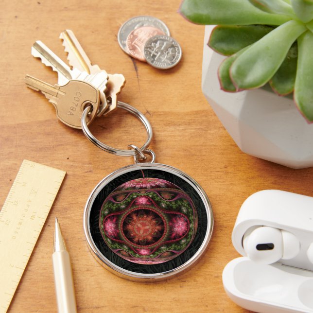 Chaveiro Ornamento de Arte Fratural feliz (Mesa)