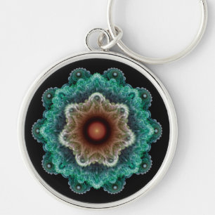 Chaveiro Ornamento fractal extravagante