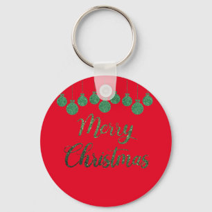 Chaveiro ornamentos verdes - natal alegre