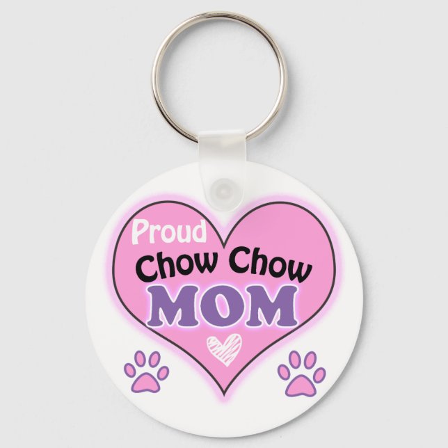 Chaveiro Ororgulhoso Chow Chow Mãe (Frente)