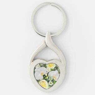 Chaveiro Orquídea branca