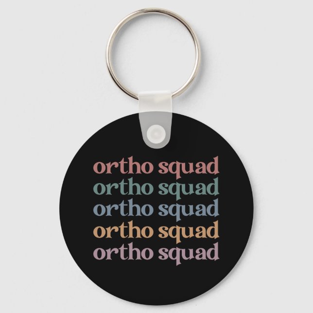 Chaveiro Ortho Squad Orthodontist Orthopedics Enfermeira Pr (Frente)