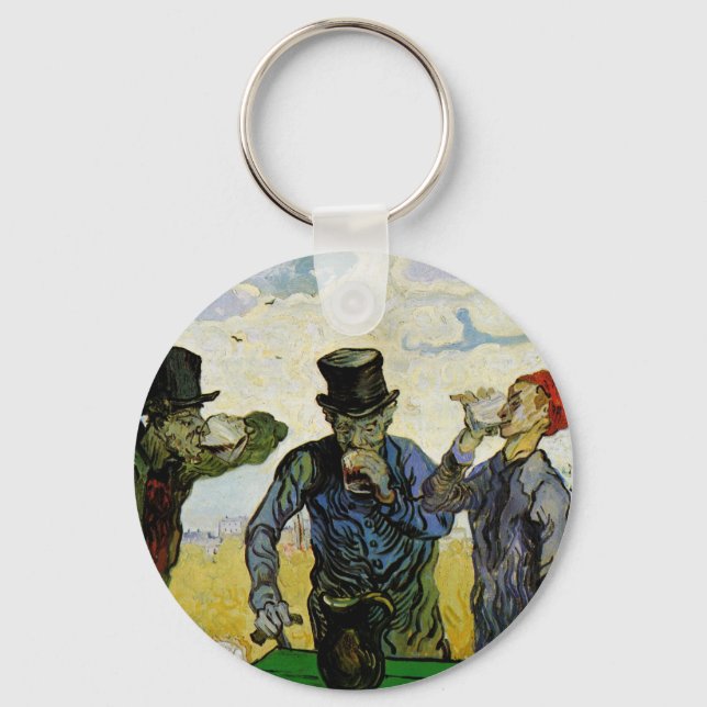 Chaveiro Os Bebedores por Vincent van Gogh (Frente)