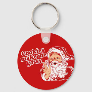 Chaveiro Os biscoitos fazem o papai noel Gassy