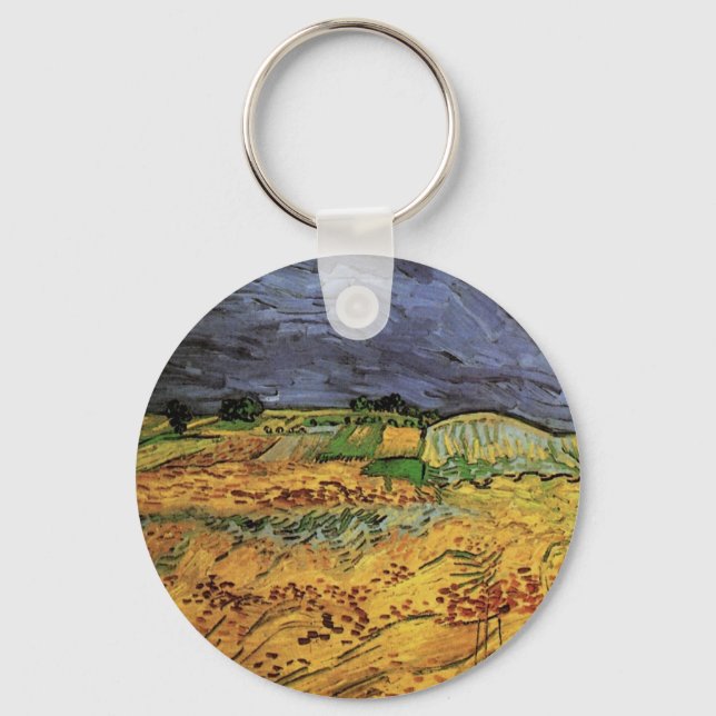 Chaveiro Os Campos por Vincent van Gogh (Frente)