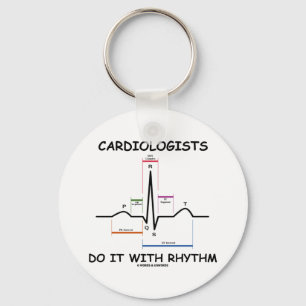 Chaveiro Os cardiologistas fazem-no com ritmo (ECG/EKG)