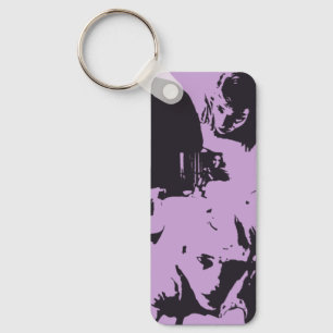 Chaveiro Os Desafiadores Arte e Tashi B+Q (Roxo Médio)