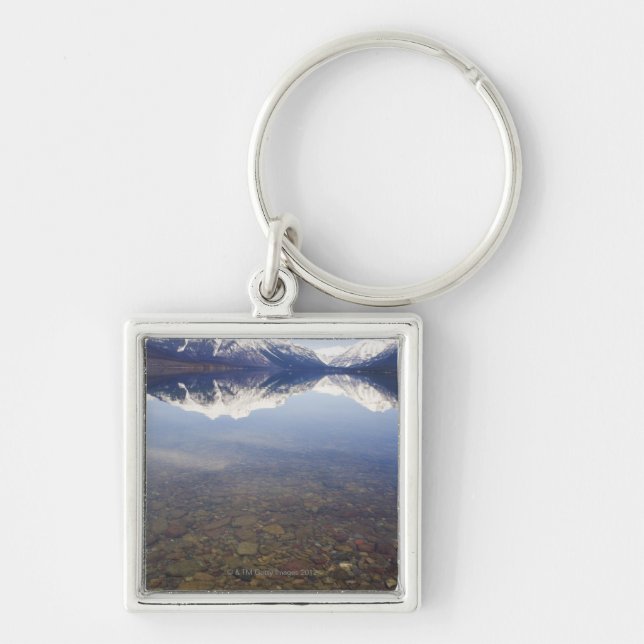 Chaveiro Os EUA, Colorado, montanhas refletiram no lago (Frente)