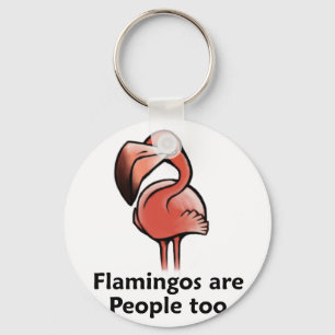 Chaveiro Os flamingos são pessoas demasiado