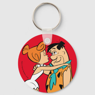 Chaveiro Os Flintstones Wilma Kissing Fred