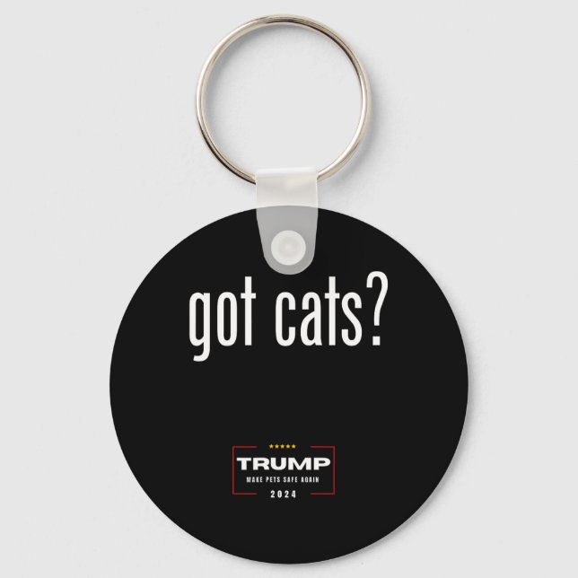 Chaveiro Os Gatos Comem Os Gatos De Cães - Trump Torna Os A (Frente)