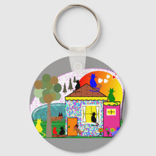 Chaveiro Os Gatos Estão Assumindo A Casa