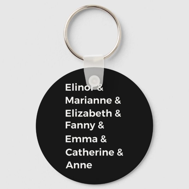 Chaveiro Os Heroínas de Jane Austen I (Frente)