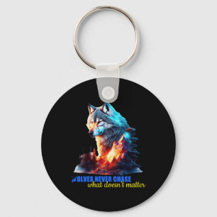 Chaveiro Os Lobos Nunca Perseguem O Que Não