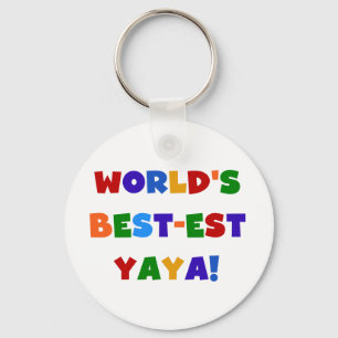 Chaveiro Os melhores presentes de Yaya no mundo das cores b