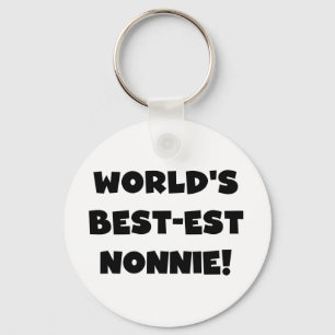 Chaveiro Os melhores presentes nonnie do mundo em texto neg