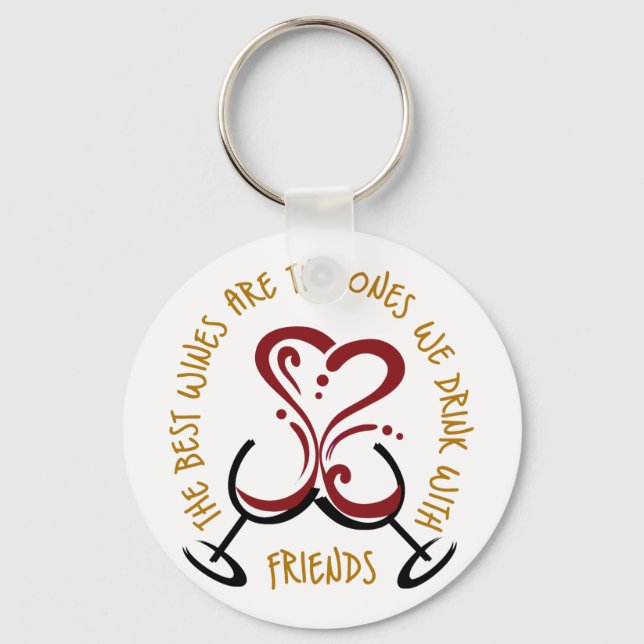 Chaveiro Os melhores vinhos (Frente)