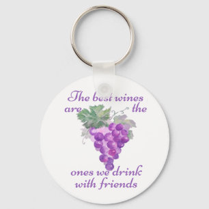 Chaveiro Os melhores vinhos um que nós bebemos com