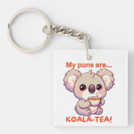 Chaveiro Os Meus Peitos São Chá Koala! Chá de Bebendo Cute 