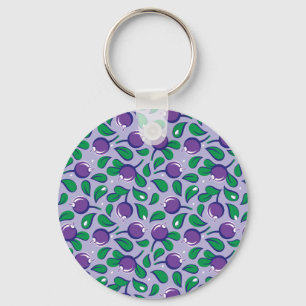 Chaveiro Os mirtilos modelam (no fundo do lilac)