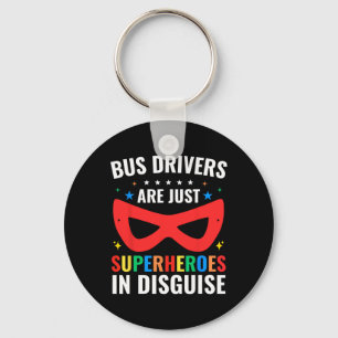 Chaveiro Os Motoristas de Ônibus Escolar São Apenas Super-H