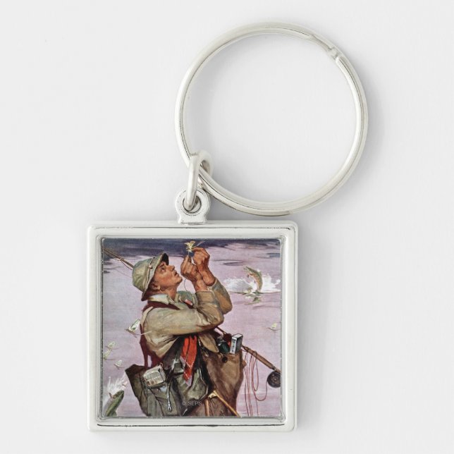 Chaveiro Os peixes estão saltando (Frente)