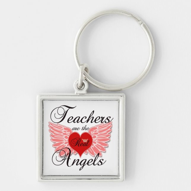 Chaveiro Os professores são os anjos reais (Frente)