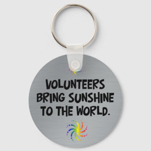 Chaveiro Os voluntários trazem a luz do sol ao mundo