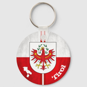 Chaveiro "Österreich: Tirol Flagge und Wappen ...