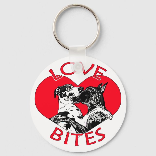 Chaveiro Ótimas mordidas de amor (Frente)