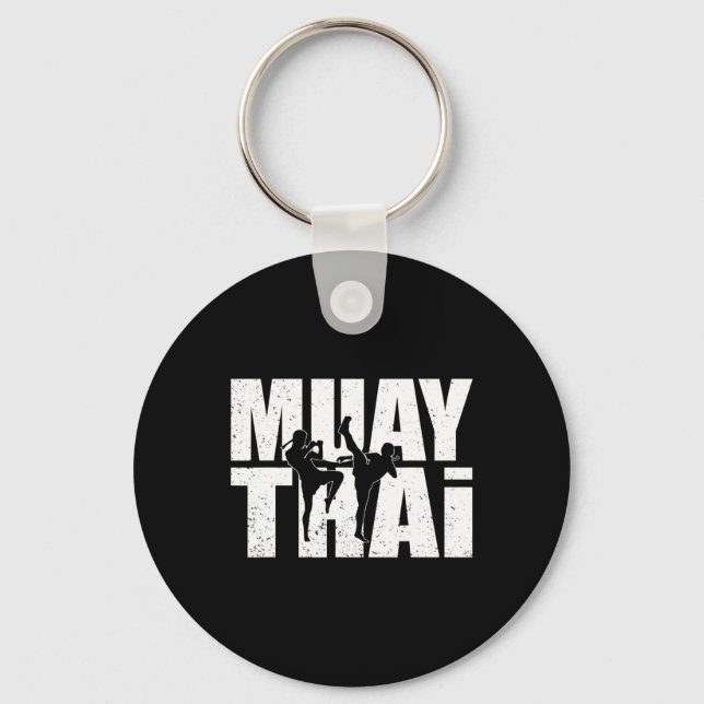 Chaveiro Ótimo Design de Muay Thai Treinamento de Lutador d (Frente)