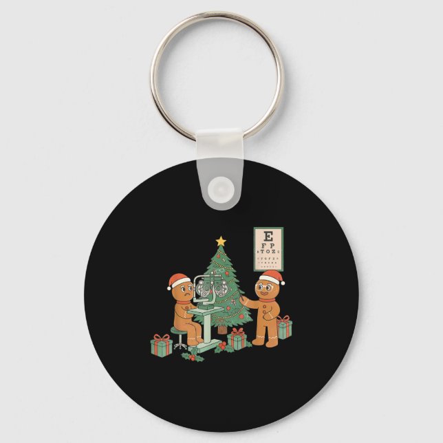 Chaveiro Otometria Biscoito de Natal Óptico Visão Esquadrão (Frente)