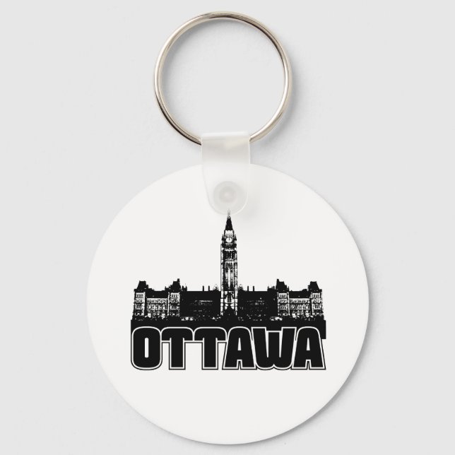 Chaveiro Ottawa Skyline (Frente)