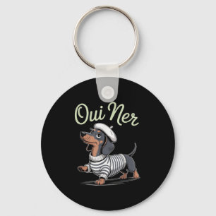 Chaveiro Oui Ner Dachshund Wiener Dog Francês Humor Funny S