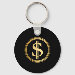 Chaveiro Ouro Dollar Sign D.o.g., 4 De Julho Trump 47 R