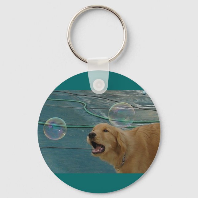 Chaveiro Ouro Feliz Retriever (Frente)