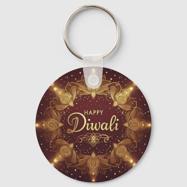 Chaveiro Ouro Glow Diwali (Frente)