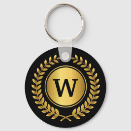 Chaveiro Ouro Laurel Wreath Monograma