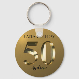 Chaveiro Ouro metálico 50º aniversário