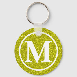 Chaveiro Ouro Monograma Glitz BB