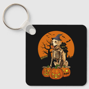 Chaveiro Ouro Retriever Dog Halloween