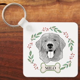 Chaveiro Ouro Retriever Dog Personalizado