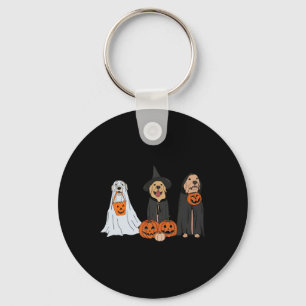 Chaveiro Ouro Retriever Ghost Halloween Trick Ou Tratar Do