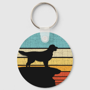 Chaveiro Ouro Retriever Retro Vintage 60s 70s Proprietário 