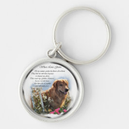 Chaveiro Ouro Retriever Summer Garden
